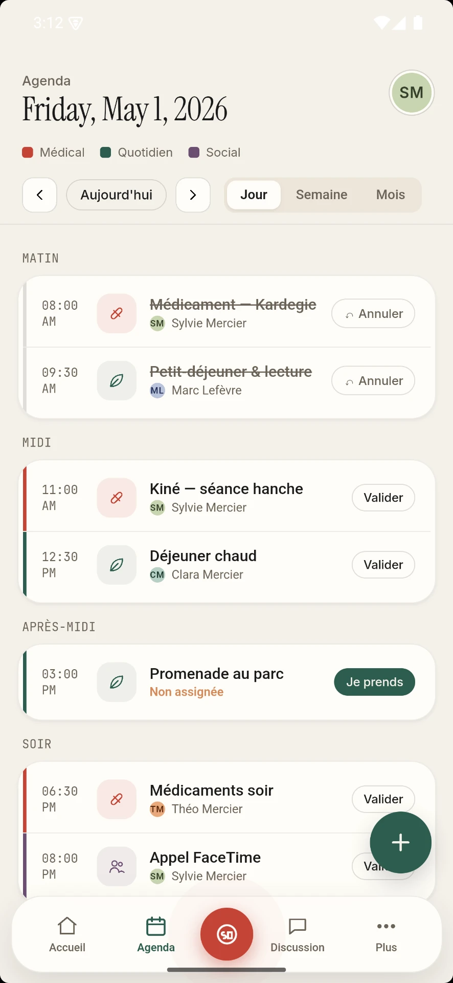 Planning collaboratif — Weave